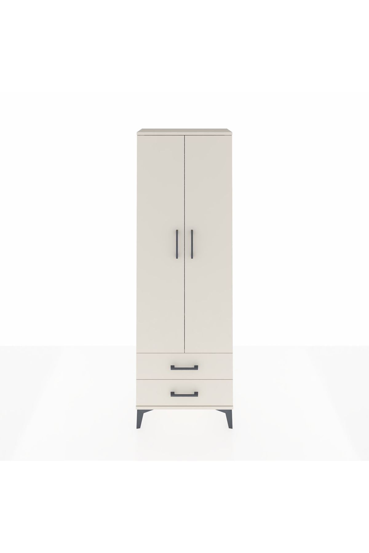 Arges Dolap 2 Raflı 2 Çekmeceli Tek Askılı 60x30x182 Aytaşı-Aytaşı