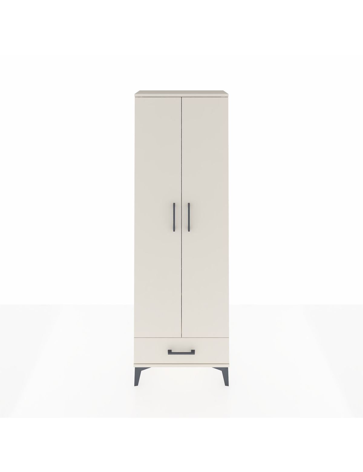 Arges Dolap 2 Raflı Tek Çekmeceli Tek Askılı 60x30x182 Aytaşı-Aytaşı