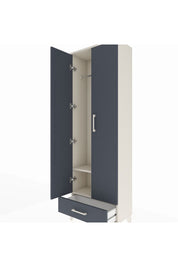 Arges Dolap 2 Raflı Tek Çekmeceli Tek Askılı 60x30x182 Aytaşı-Antrasit