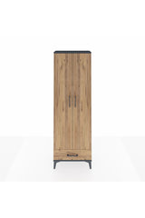Arges Dolap 2 Raflı Tek Çekmeceli Tek Askılı 60x30x182