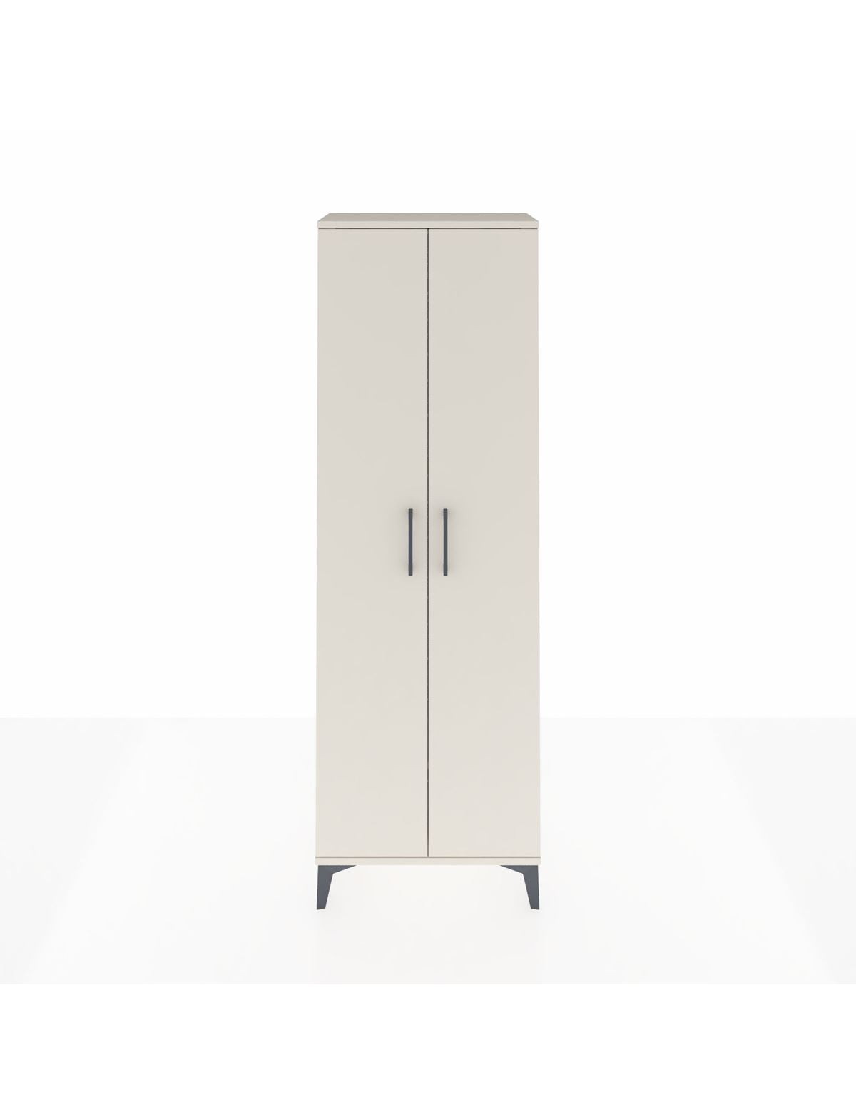 Arges Dolap Tek Raflı 2 Kapaklı Tek Askılı 60x30x182 Aytaşı-Aytaşı