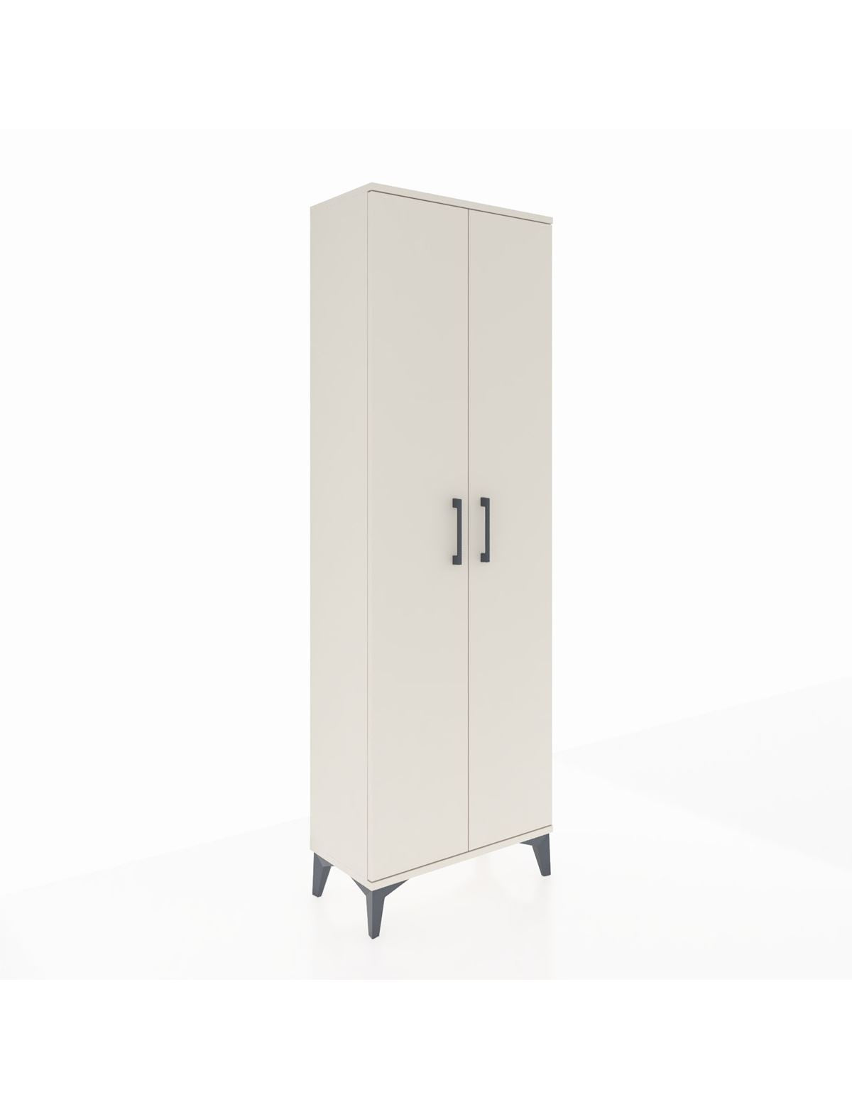 Arges Dolap Tek Raflı 2 Kapaklı Tek Askılı 60x30x182 Aytaşı-Aytaşı