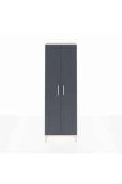 Arges Dolap Tek Raflı 2 Kapaklı Tek Askılı 60x30x182 Aytaşı-Antrasit