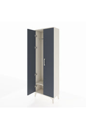 Arges Dolap Tek Raflı 2 Kapaklı Tek Askılı 60x30x182 Aytaşı-Antrasit