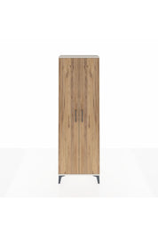 Arges Dolap Tek Raflı 2 Kapaklı Tek Askılı 60x30x182 Aytaşı-Çam