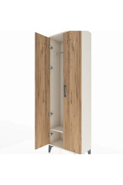 Arges Dolap Tek Raflı 2 Kapaklı Tek Askılı 60x30x182 Aytaşı-Çam