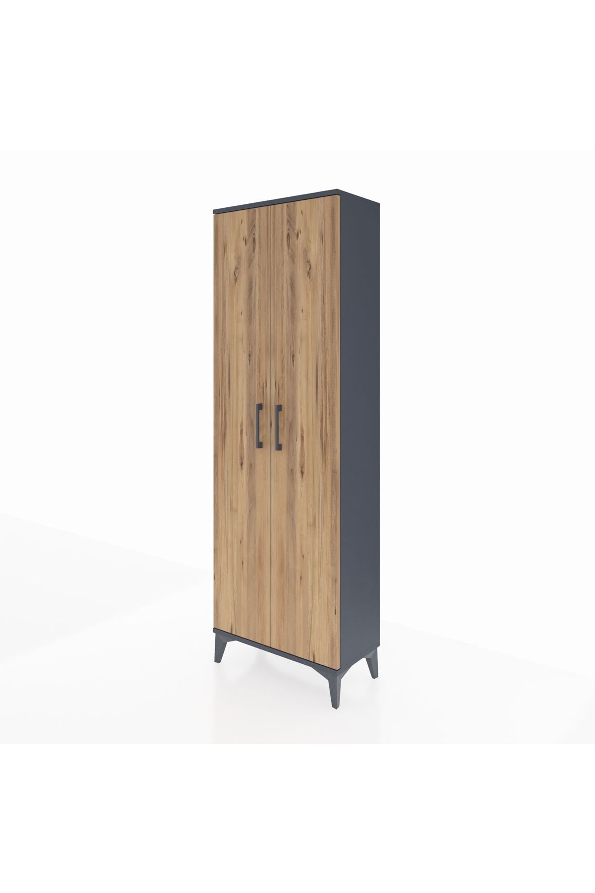 Arges Dolap Tek Raflı 2 Kapaklı Tek Askılı 60x30x182 - S23M031V6A