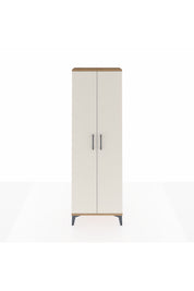 Arges Dolap Tek Raflı 2 Kapaklı Tek Askılı 60x30x182 Çam-Aytaşı