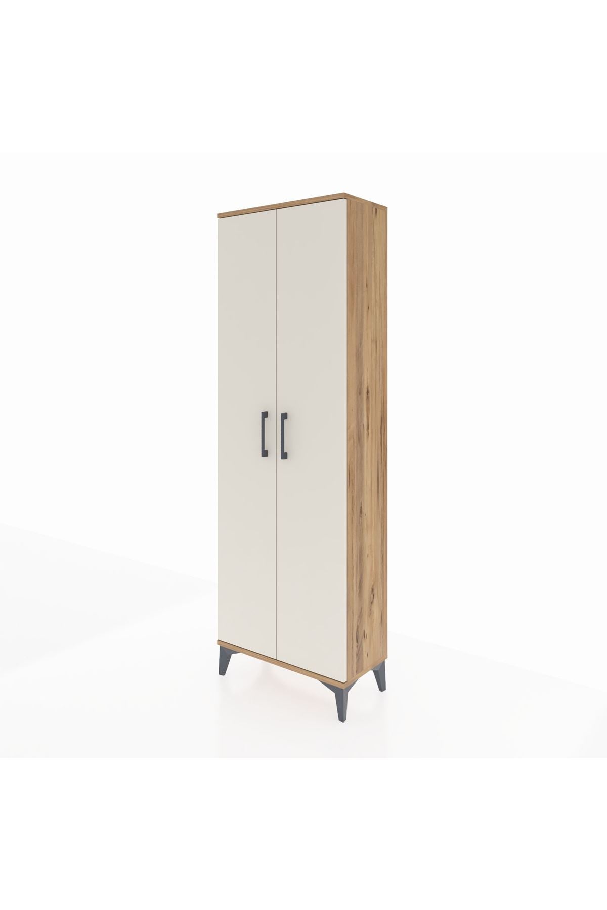Arges Dolap Tek Raflı 2 Kapaklı Tek Askılı 60x30x182 - S23M031V7A