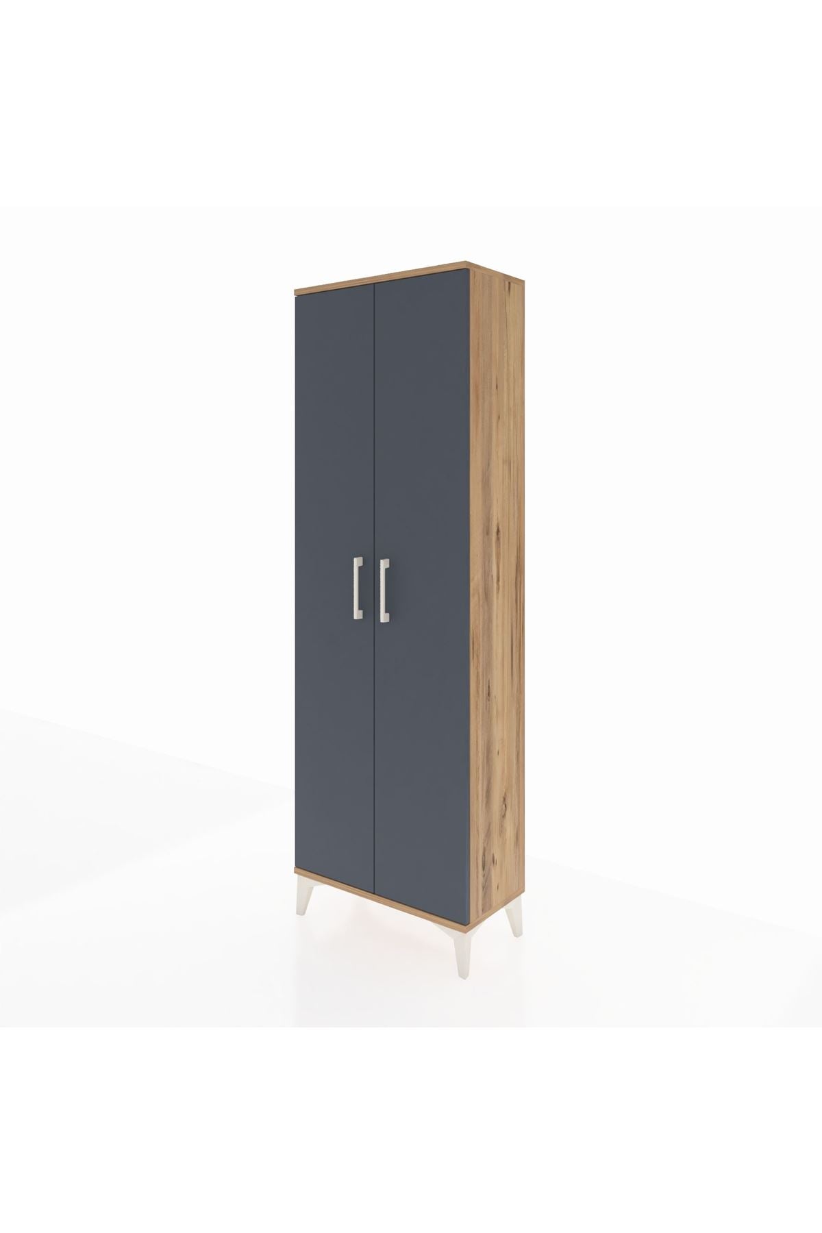 Arges Dolap Tek Raflı 2 Kapaklı Tek Askılı 60x30x182 - S23M031V8A