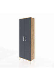 Arges Dolap Tek Raflı 2 Kapaklı Tek Askılı 60x30x182 - S23M031V8A