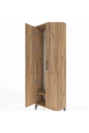 Arges Dolap Tek Raflı 2 Kapaklı Tek Askılı 60x30x182 - S23M031V9A