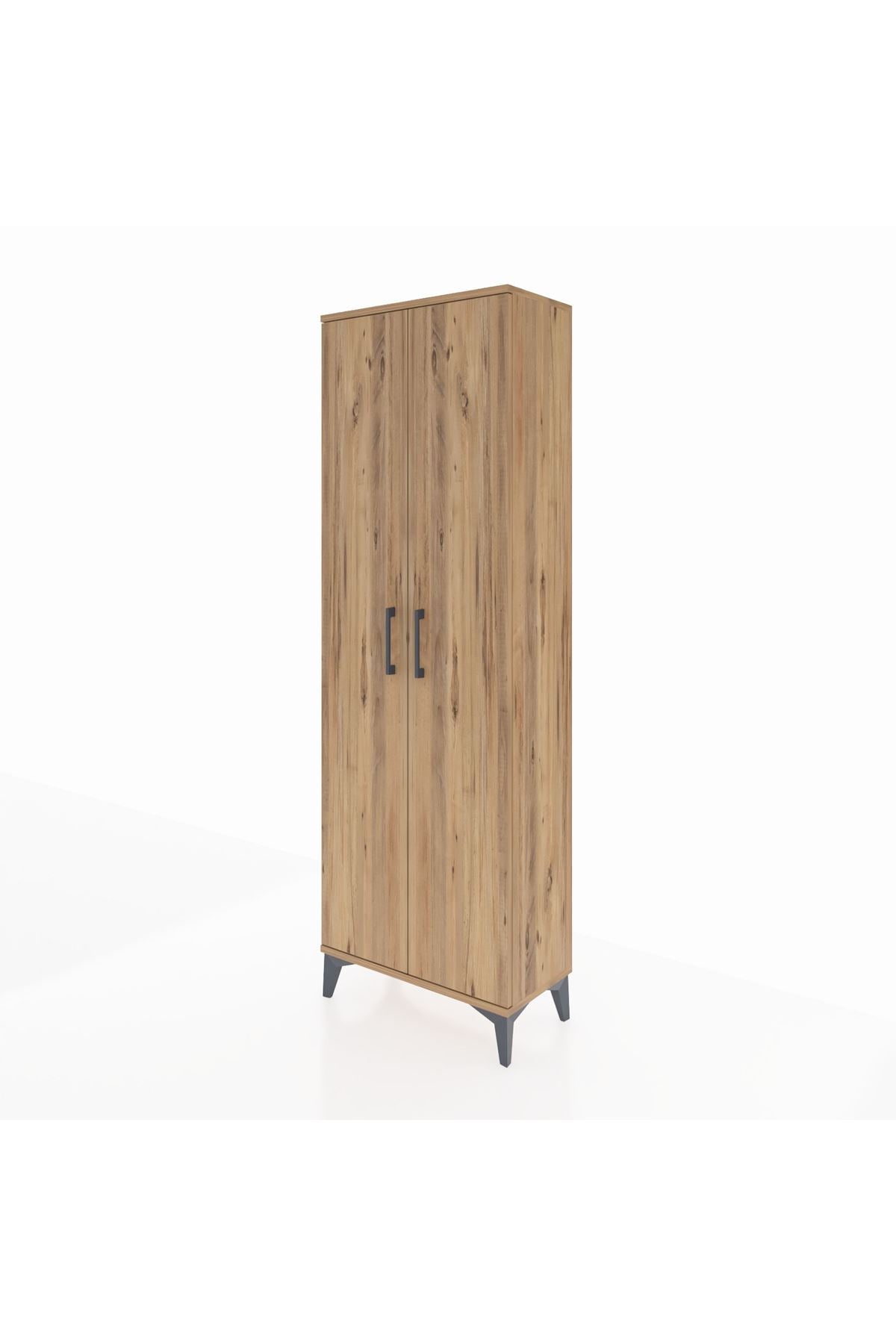 Arges Dolap Tek Raflı 2 Kapaklı Tek Askılı 60x30x182 - S23M031V9A