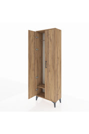 Arges Dolap Tek Raflı 2 Kapaklı Tek Askılı 60x30x182 - S23M031V9A