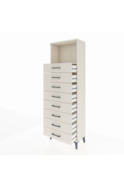 Arges Dolap Tek Raflı 8 Çekmeceli 60x30x182 Aytaşı-Aytaşı