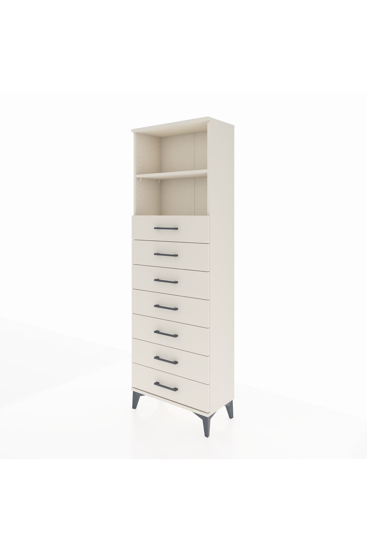 Arges Dolap 2 Raflı 7 Çekmeceli 60x30x182 Aytaşı-Aytaşı