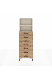 Arges Dolap 2 Raflı 7 Çekmeceli 60x30x182 Aytaşı-Çam