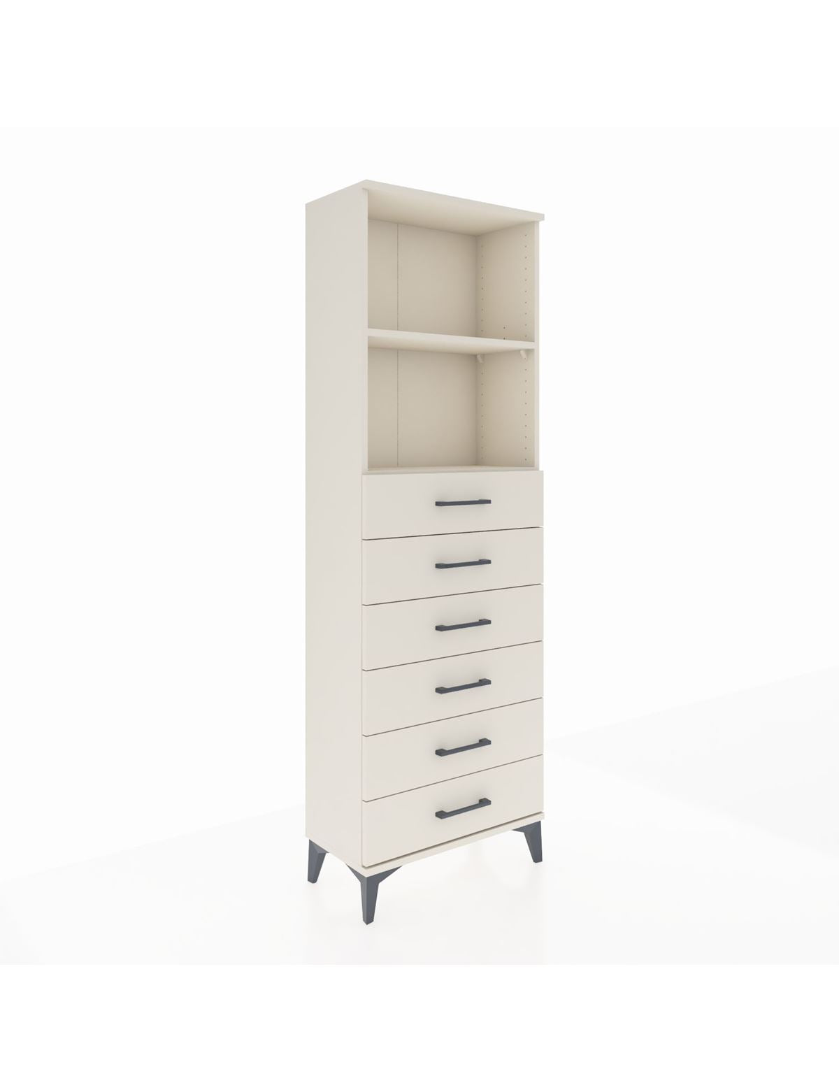 Arges Dolap 2 Raflı 6 Çekmeceli 60x30x182 Aytaşı-Aytaşı