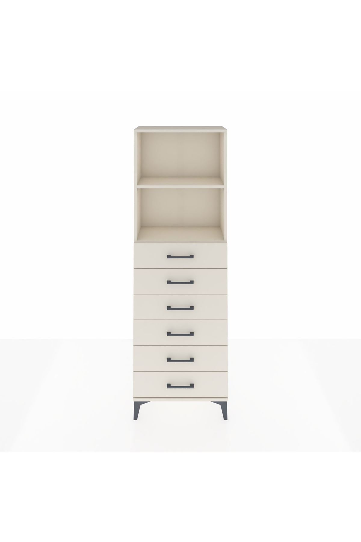 Arges Dolap 2 Raflı 6 Çekmeceli 60x30x182 Aytaşı-Aytaşı