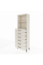 Arges Dolap 2 Raflı 6 Çekmeceli 60x30x182 - S23M034V1A