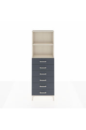 Arges Dolap 2 Raflı 6 Çekmeceli 60x30x182 Aytaşı-Antrasit