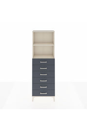 Arges Dolap 2 Raflı 6 Çekmeceli 60x30x182 - S23M034V2A