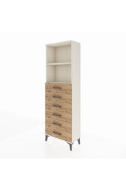 Arges Dolap 2 Raflı 6 Çekmeceli 60x30x182 - S23M034V3A
