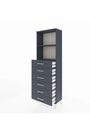 Arges Dolap 2 Raflı 6 Çekmeceli 60x30x182 - S23M034V5A