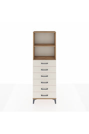 Arges Dolap 2 Raflı 6 Çekmeceli 60x30x182 - S23M034V7A