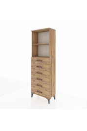 Arges Dolap 2 Raflı 6 Çekmeceli 60x30x182 - S23M034V9A