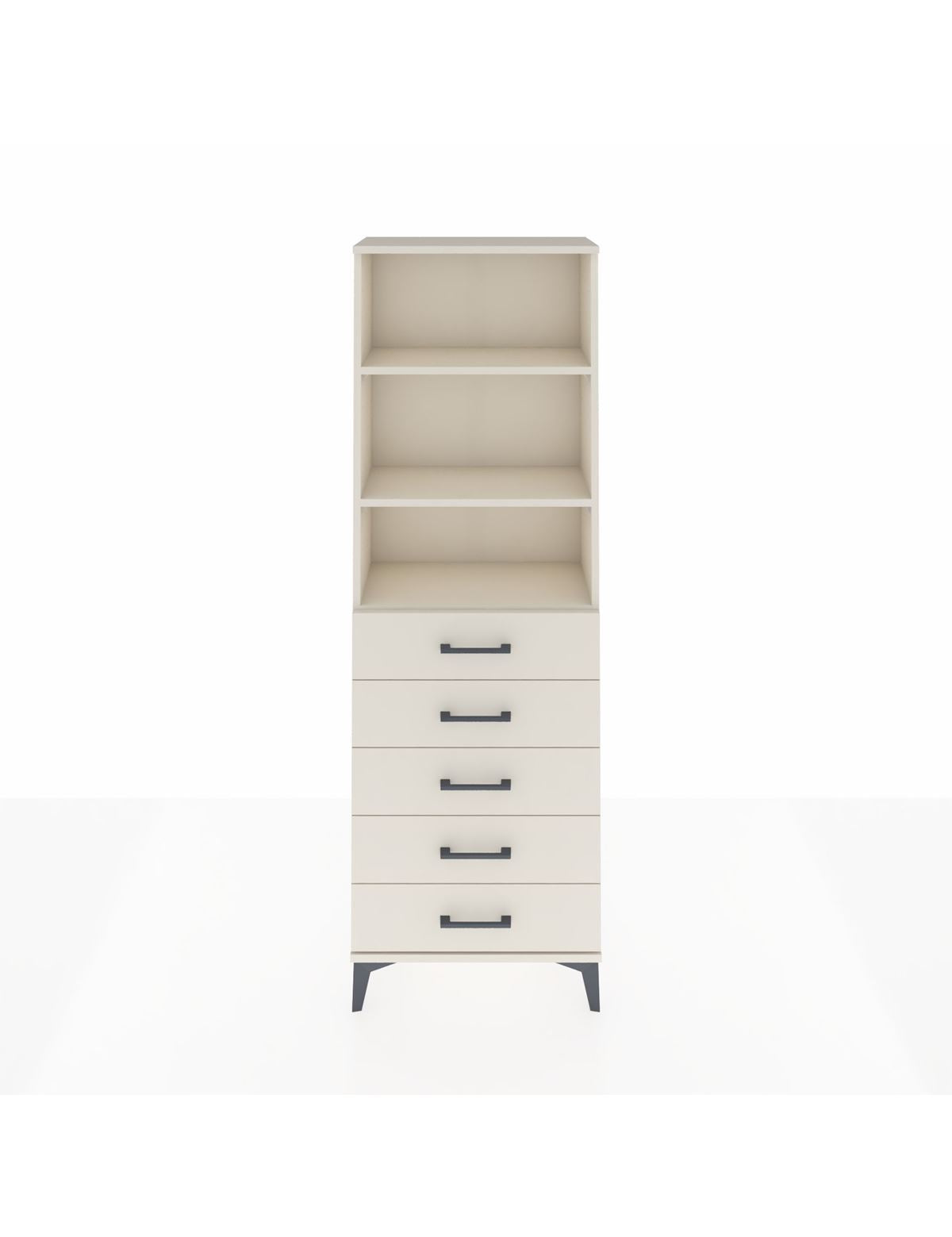 Arges Dolap 3 Raflı 5 Çekmeceli 60x30x182 Aytaşı-Aytaşı