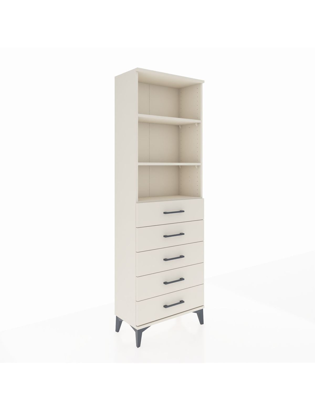 Arges Dolap 3 Raflı 5 Çekmeceli 60x30x182 Aytaşı-Aytaşı