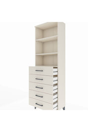 Arges Dolap 3 Raflı 5 Çekmeceli 60x30x182 Aytaşı-Aytaşı