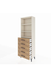 Arges Dolap 3 Raflı 5 Çekmeceli 60x30x182 Aytaşı-Çam