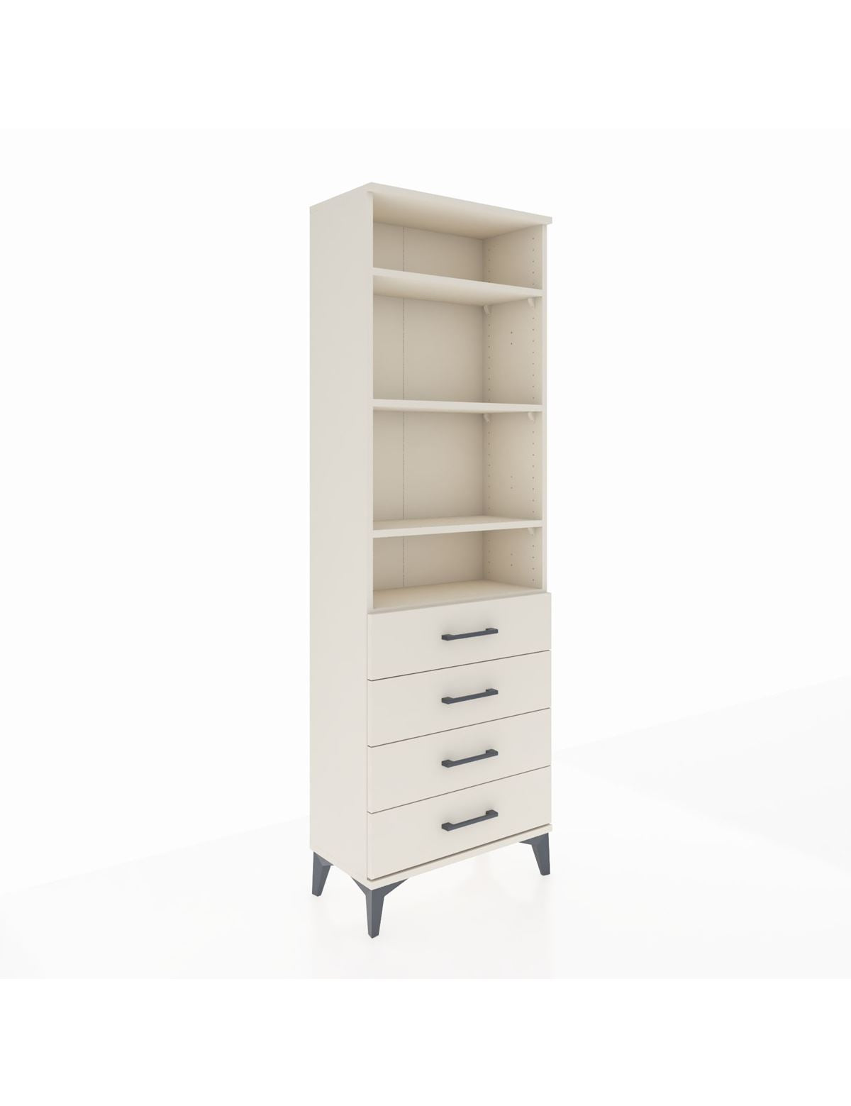 Arges Dolap 4 Raflı 4 Çekmeceli 60x30x182 Aytaşı-Aytaşı