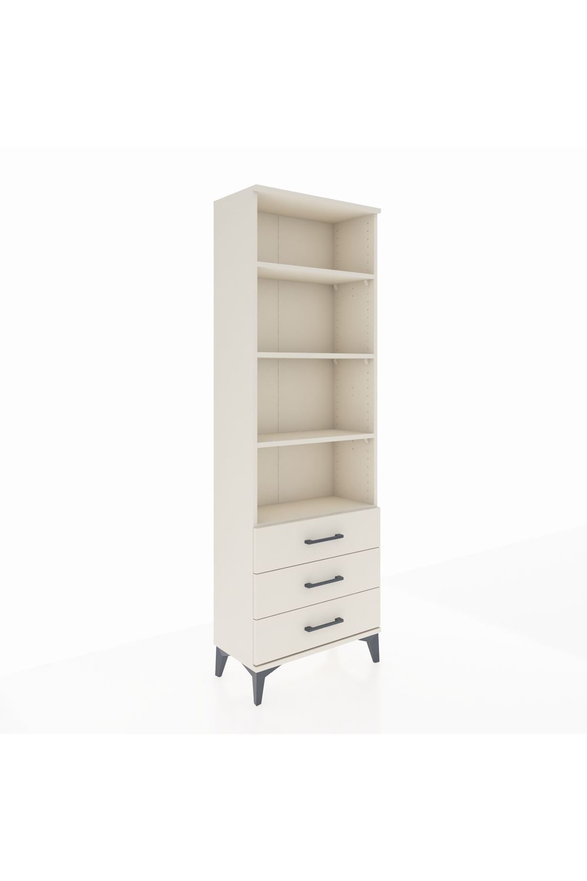 Arges Dolap 4 Raflı 3 Çekmeceli 60x30x182 Aytaşı-Aytaşı