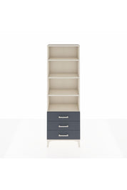 Arges Dolap 4 Raflı 3 Çekmeceli 60x30x182 Aytaşı-Antrasit