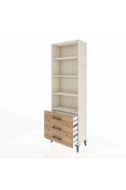 Arges Dolap 4 Raflı 3 Çekmeceli 60x30x182 Aytaşı-Çam