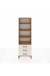 Arges Dolap 4 Raflı 3 Çekmeceli 60x30x182 Çam-Aytaşı