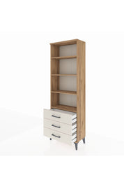 Arges Dolap 4 Raflı 3 Çekmeceli 60x30x182 Çam-Aytaşı