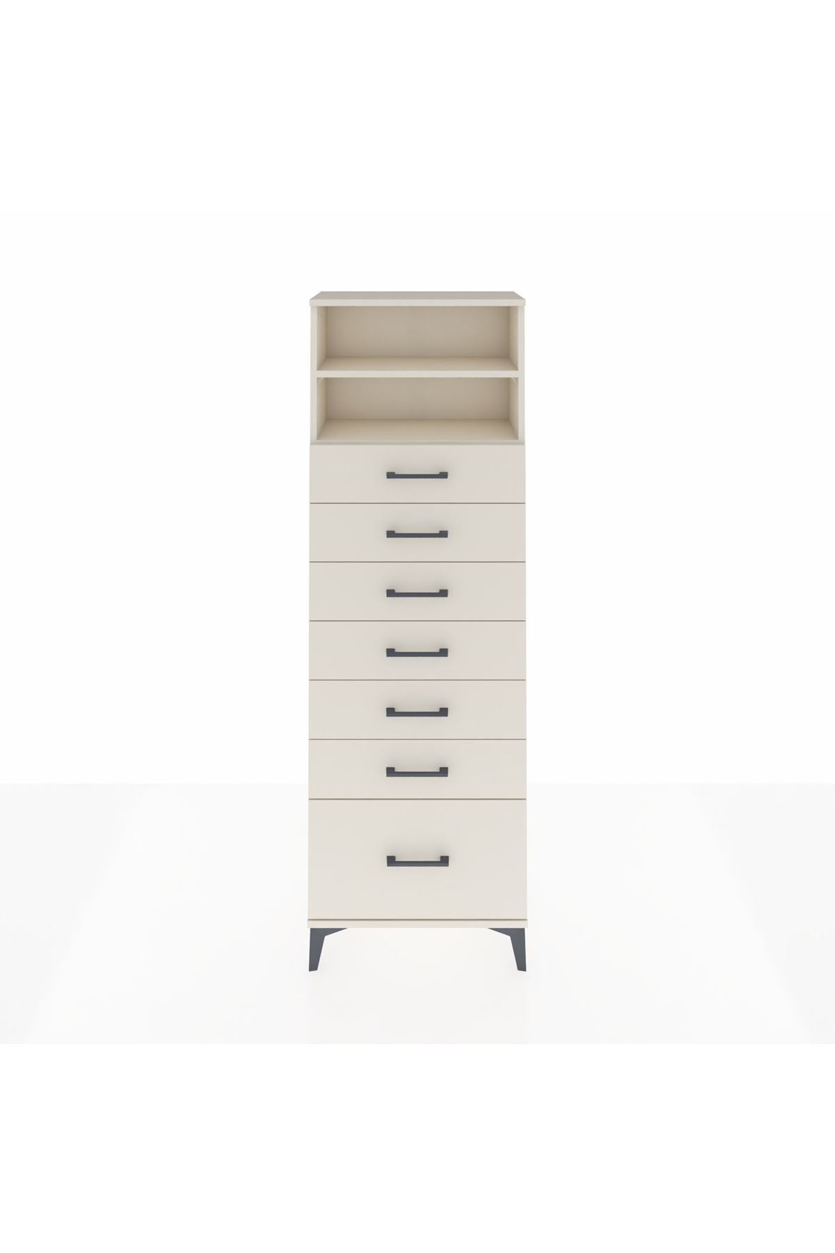 Arges Dolap 2 Raflı 7 Çekmeceli 60x30x182 Aytaşı-Aytaşı