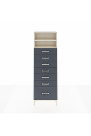 Arges Dolap 2 Raflı 7 Çekmeceli 60x30x182 Aytaşı-Antrasit