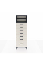 Arges Dolap 2 Raflı 7 Çekmeceli 60x30x182 Antrasit-Aytaşı