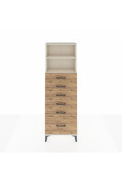 Arges Dolap 2 Raflı 6 Çekmeceli 60x30x182 Aytaşı-Çam