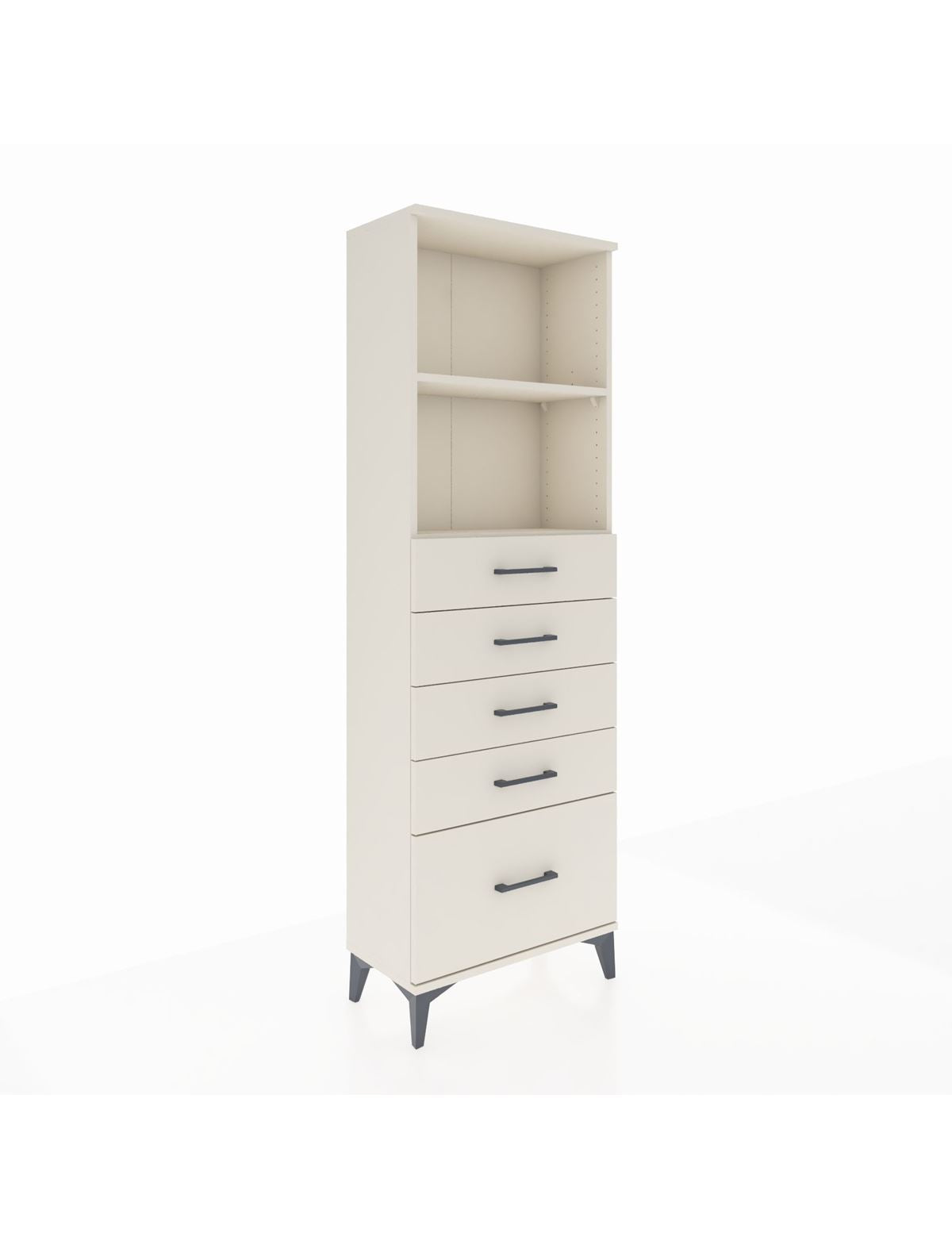 Arges Dolap 2 Raflı 5 Çekmeceli 60x30x182 Aytaşı-Aytaşı