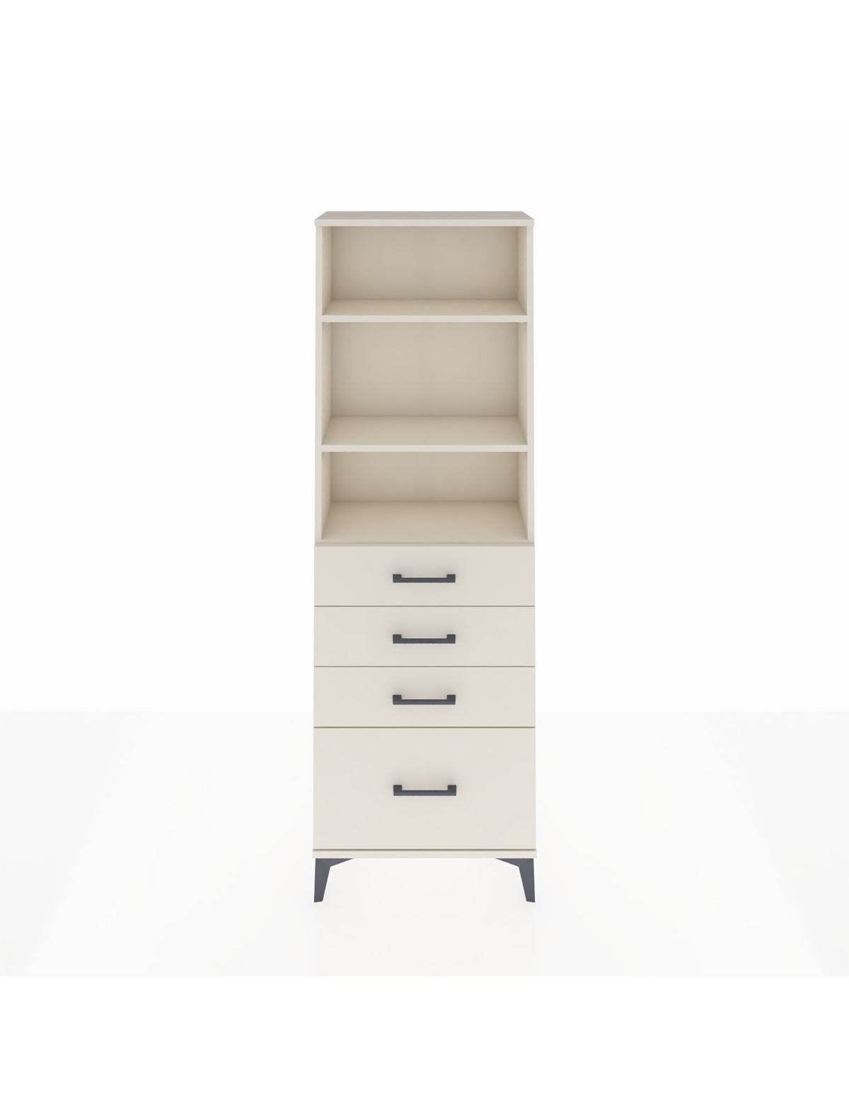 Arges Dolap 3 Raflı 4 Çekmeceli 60x30x182 Aytaşı-Aytaşı