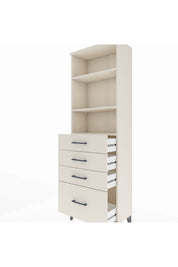 Arges Dolap 3 Raflı 4 Çekmeceli 60x30x182 Aytaşı-Aytaşı