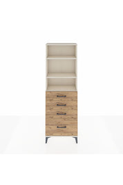 Arges Dolap 3 Raflı 4 Çekmeceli 60x30x182 Aytaşı-Çam