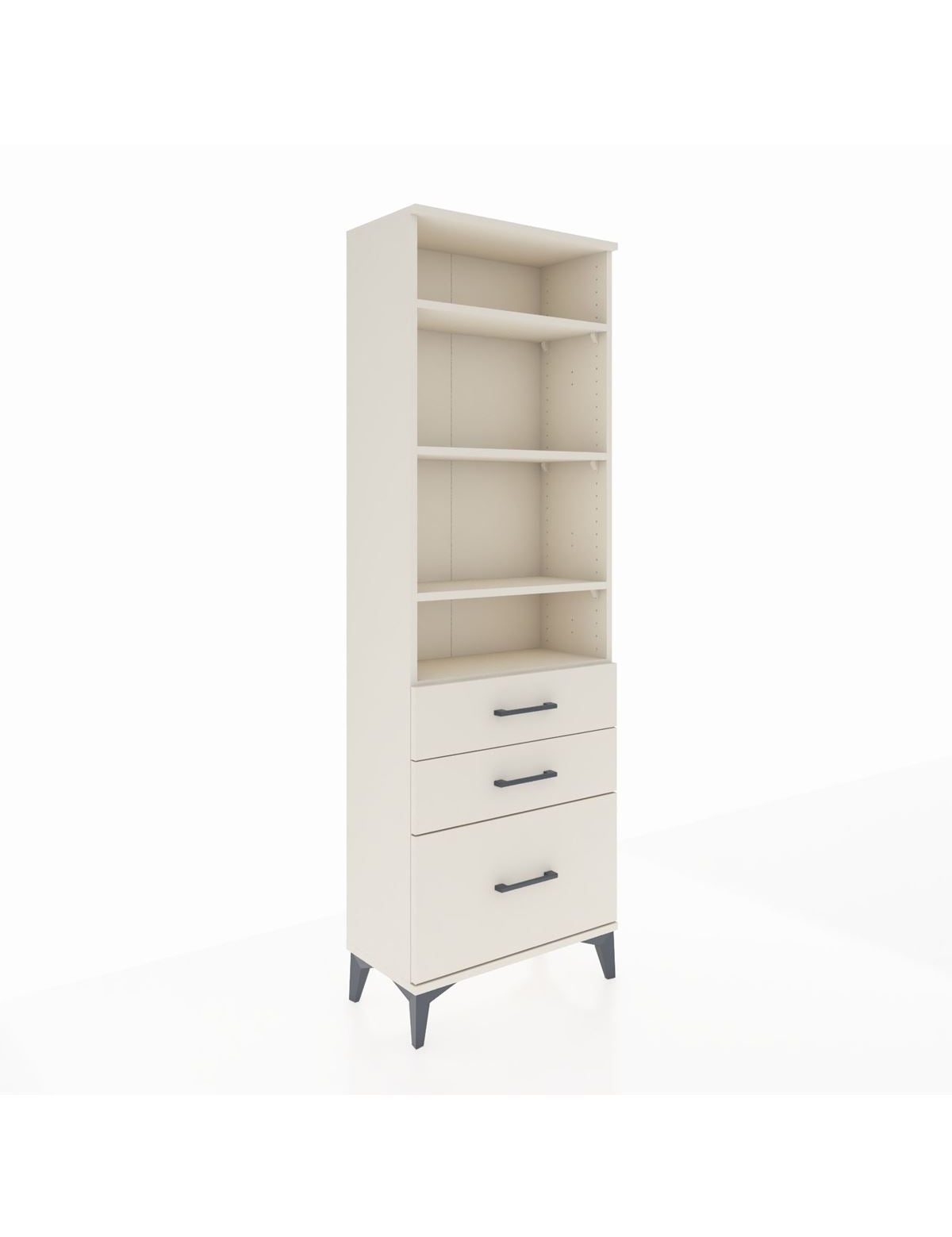 Arges Dolap 4 Raflı 3 Çekmeceli 60x30x182 Aytaşı-Aytaşı