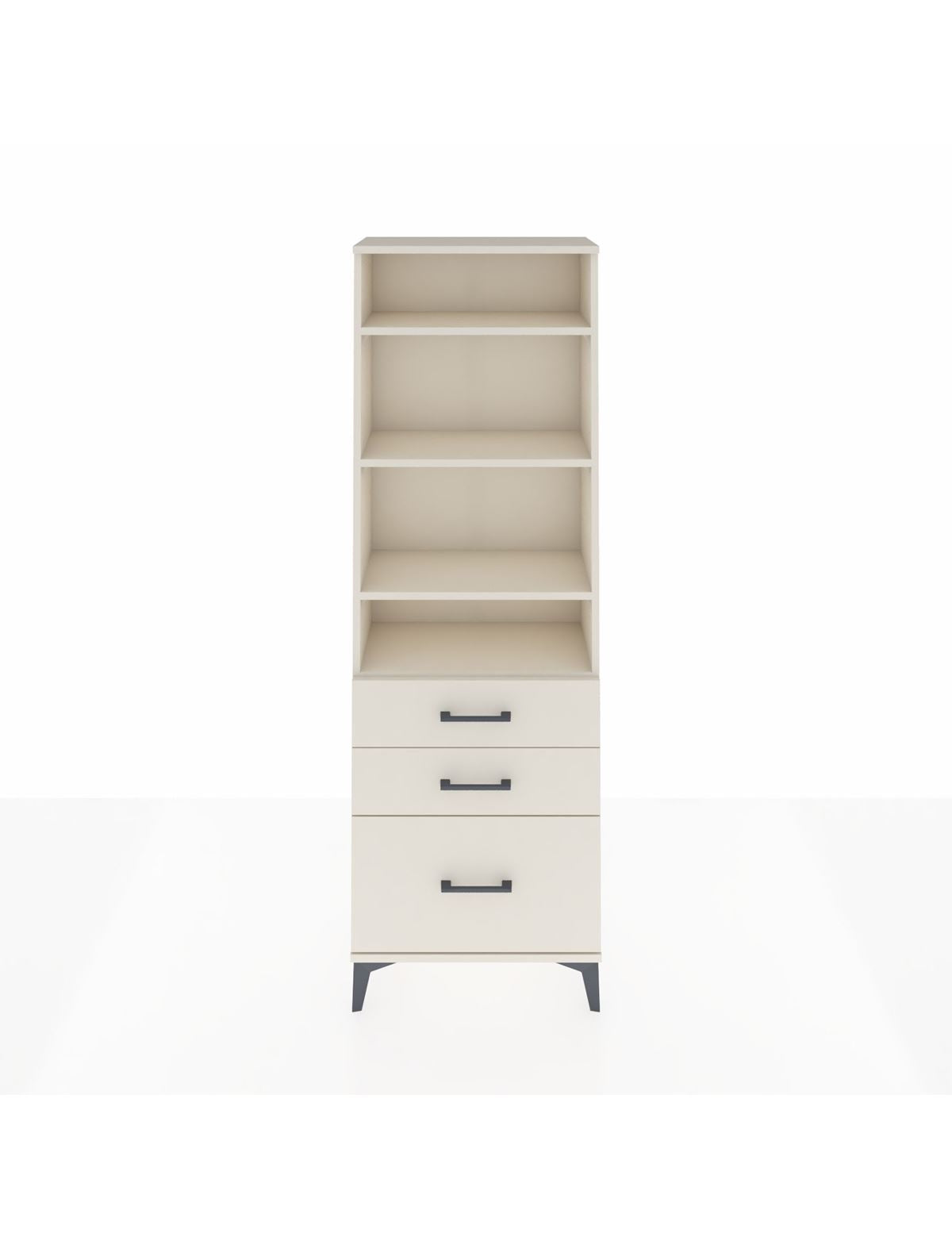 Arges Dolap 4 Raflı 3 Çekmeceli 60x30x182 Aytaşı-Aytaşı